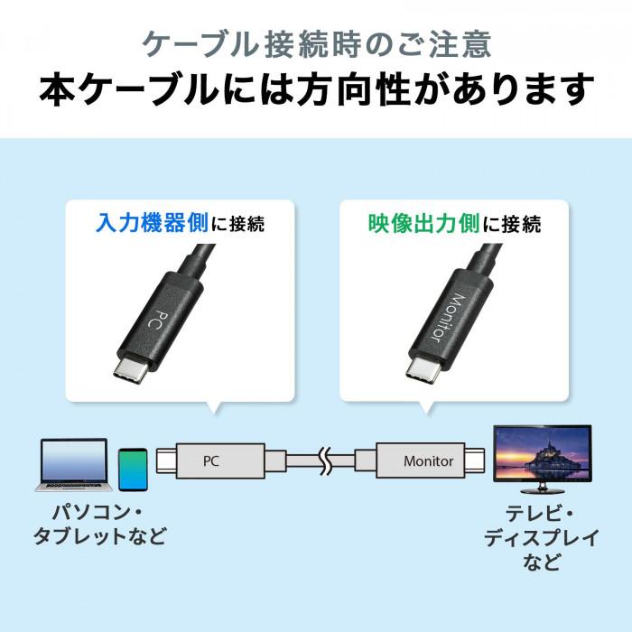 ＵＳＢケーブル 5m Type-C アクティブ DisplayPort Altモード_3