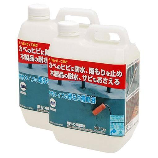 雨漏り補修材 雨漏り防止塗料 雨もり補修液 ランキング総合1位 ベランダの雨漏り補修 2本