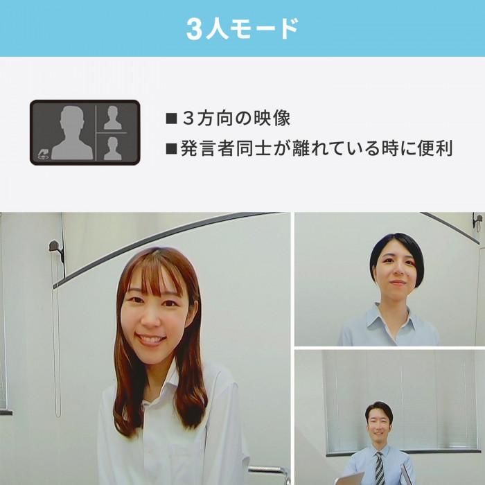 Webカメラ 360度 パノラマ スピーカー内蔵 AI機能搭載 1080P 会議用_3