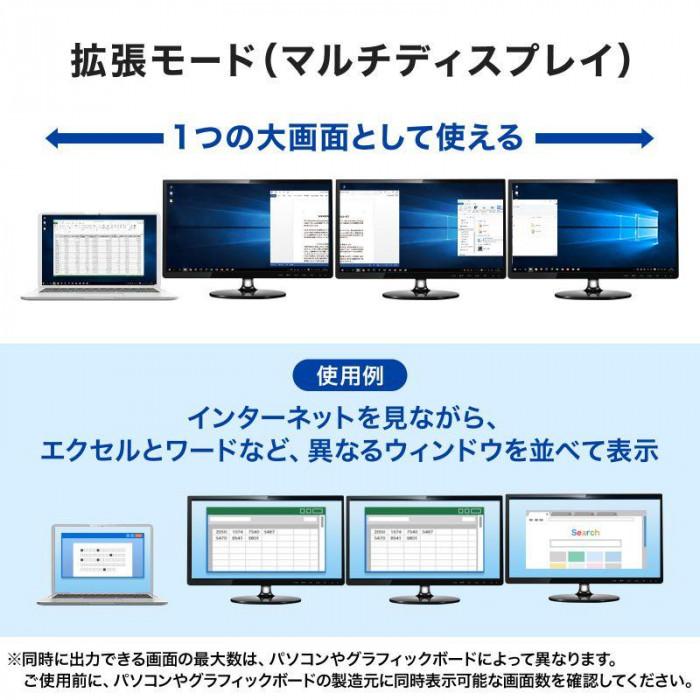 HDMI変換アダプタ Type-C 3ポート 4K対応 映像出力 切替器 変換_3