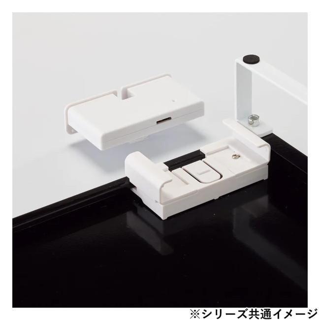 机上台 幅590粍 USBこしき付 管する台 マイコン台 スチール写真製 白いこと