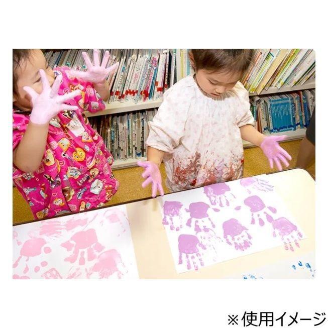 指絵の具 フィンガーペイント用 えのぐ 8色セット 安全 650g チューブ_3