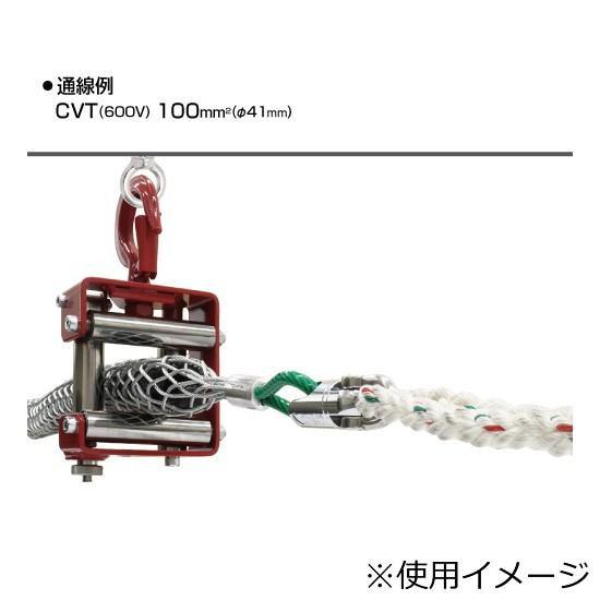 4面金車 ステンレスローラー 通線 ケーブル延線 工事用具 安定性_3