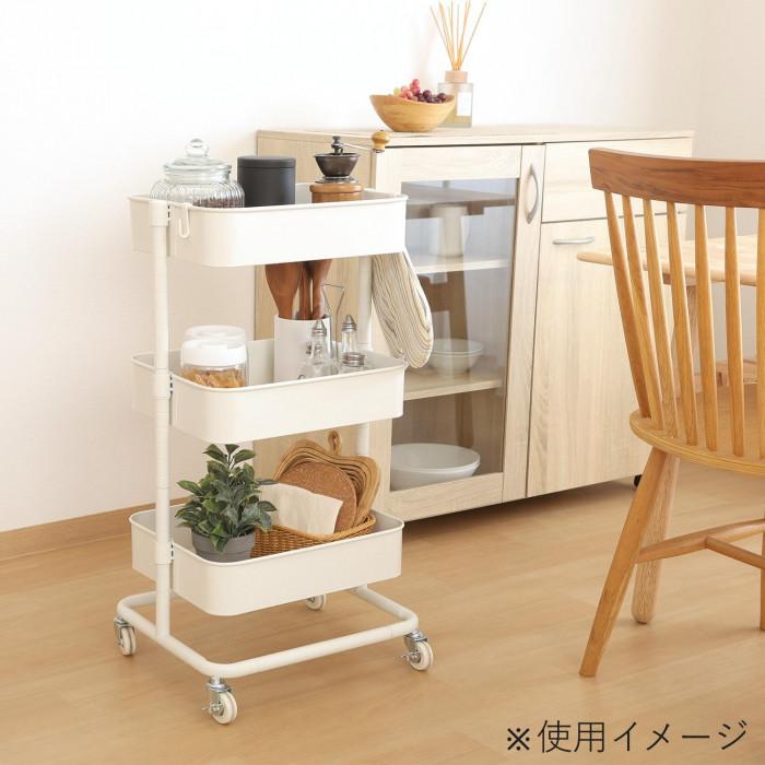 White&Newton 英国 ヴィンテージ キッチンワゴン トレイ 取り外し可 