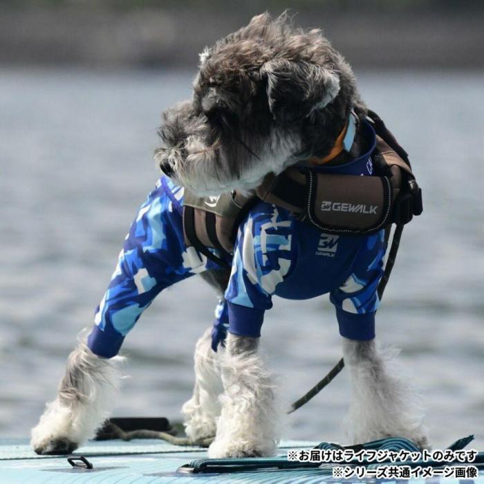 GEWALK Wave Rider ライフジャケット 大型犬 3XL カーキ ライフジャケット 犬用 ウェーブライダー カーキ 3XL 高浮力 ハンドル
