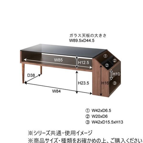 センターテーブル ブラウン ガラス天板 リビングテーブル 105cm幅 ローテーブル_1