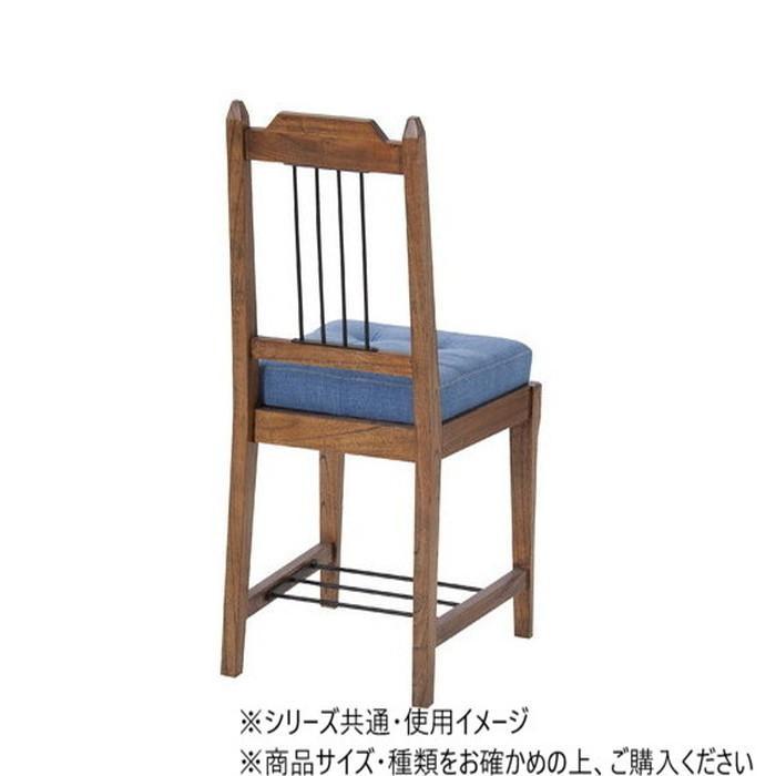 ダイニングチェア ブラウン 天然木 アイアン脚 完成品 椅子 家具 インテリア_1