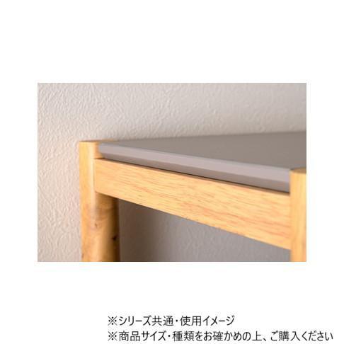 シェルフ 80cm幅 ナチュラル くすみグレー オープンラック 収納棚の画像