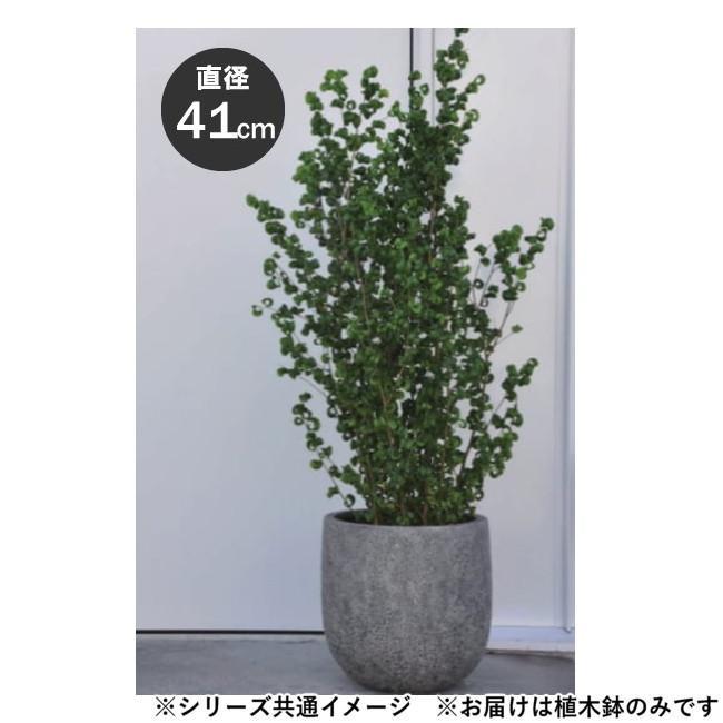 植木鉢 ブラック 41cm FRP製 軽量 耐久性 30L 底穴あり ラヴァライト_1
