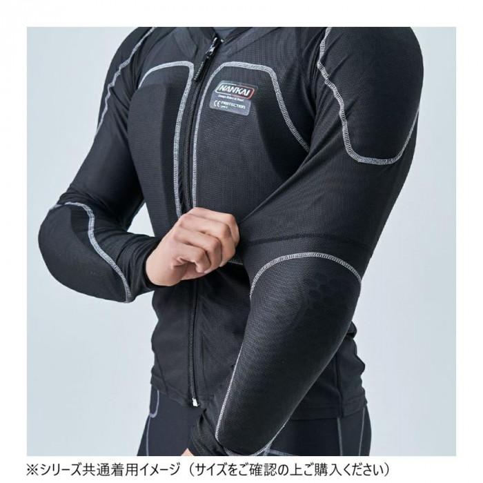 インナージャケット LLサイズ ブラック グレー プロテクター装備 接触冷感の画像