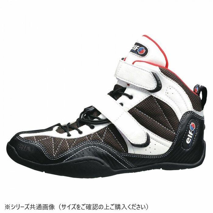 モーターサイクルシューズ 25.5cm ホワイト ブラック リフレクター付_1