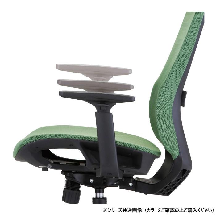 オフィスチェア メッシュ 昇降機能 ランバーサポート オレンジ 事務椅子 ワークチェア_3