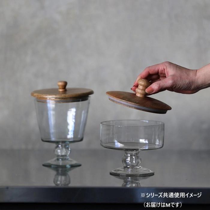 キャニスター ウッド蓋 ガラス容器 保存容器 スイーツ アクセサリー