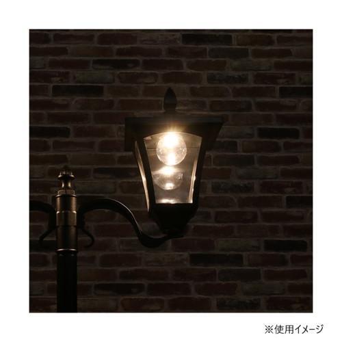 LEDソーラースタンドライト 2灯 プランター付 電球色 庭園灯 外灯