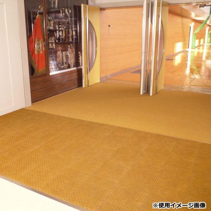 玄関マット 360×660mm ゴールドブラウン 弾力性 エルバーマット_5