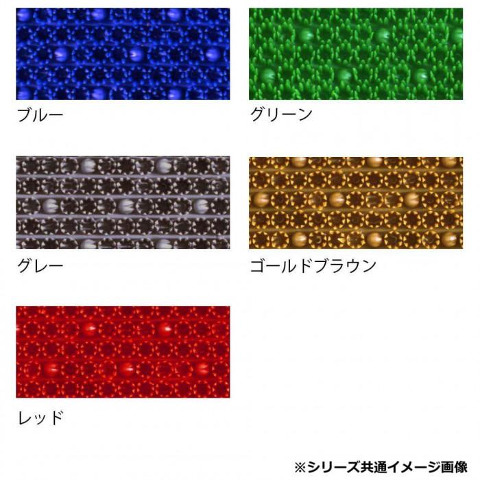 玄関マット 510×810mm ブルー 弾力性 耐重圧 防炎 泥落とし 屋外用_4