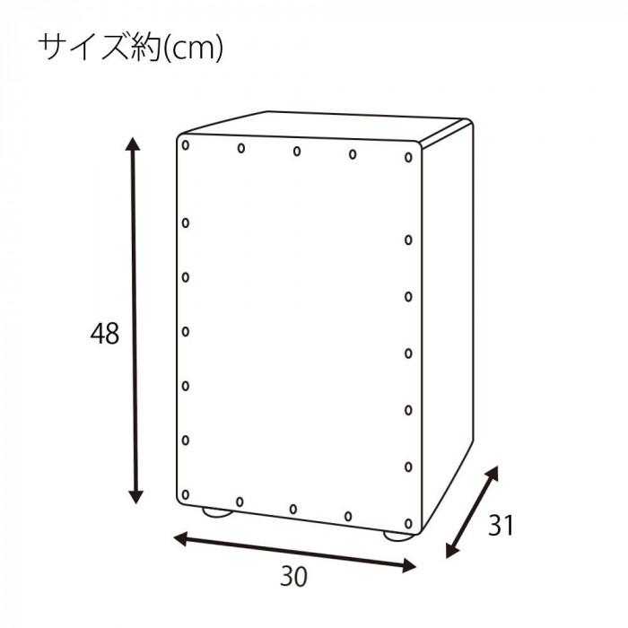 カホン 打楽器 ワイヤー弦 調整可能 ショルダーケース付 ブラックの