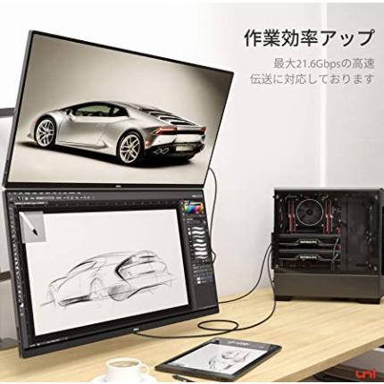 DisplayPort ケーブル uni ディスプレイポートケーブル 4K DP to DPケーブル モニター/ノートパソコンなど対応4K｜pocketmeet-shop｜06