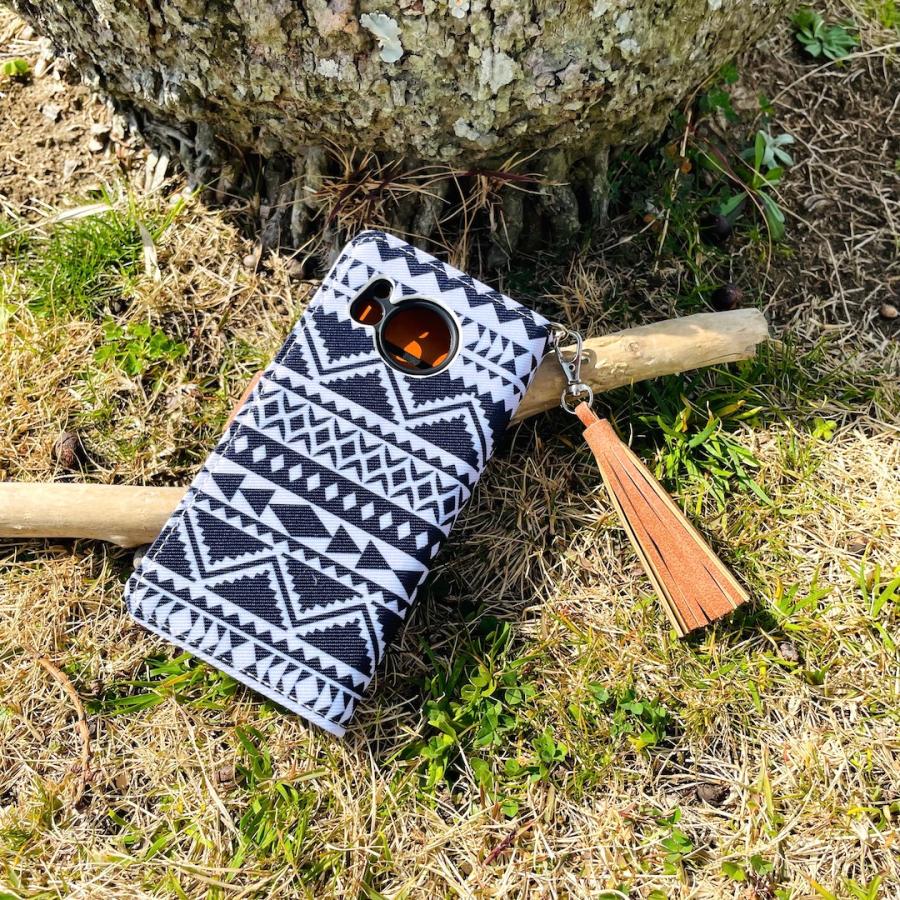 AQUOS sense8 レザーケース☆ネイティブ&コンチョ☆西海岸スタイル