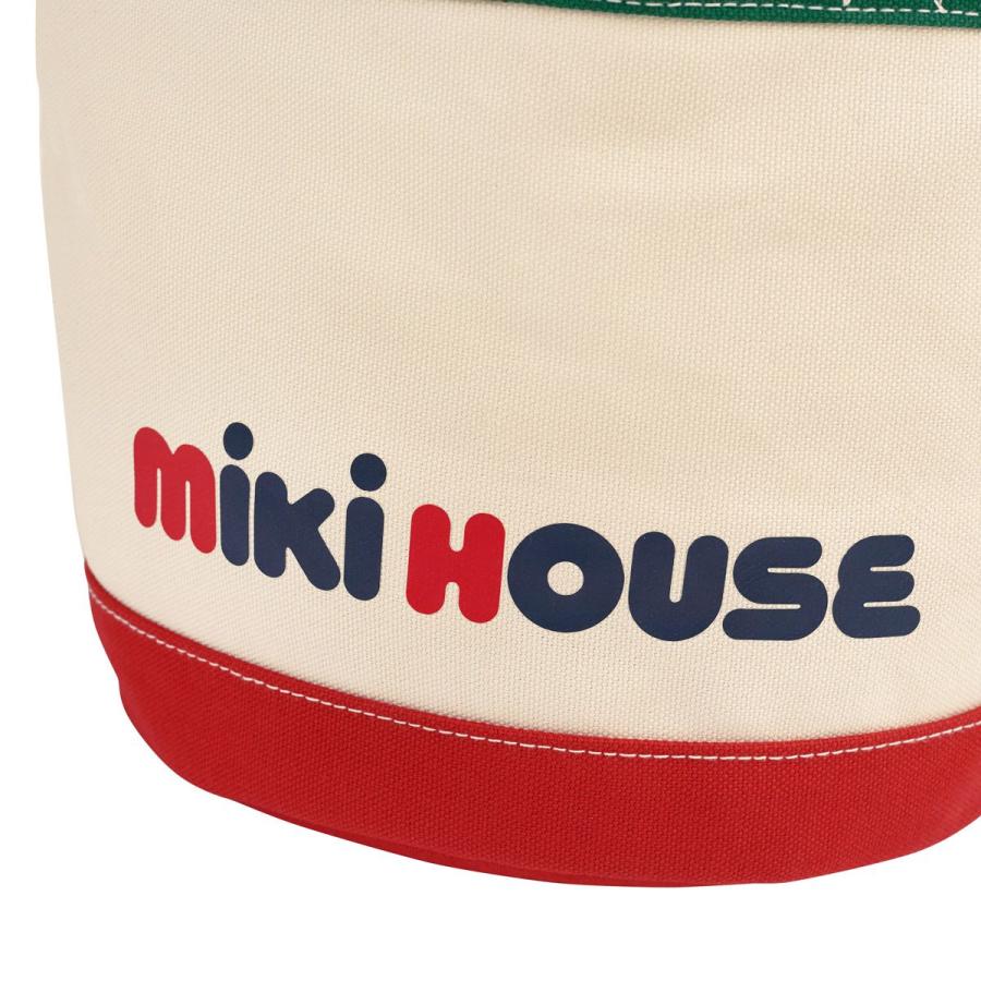 【新品】ミキハウス　マザーズバッグ　トートバッグ　バケツ型　大容量 ミキハウス mikihouse バケツ型 ロゴトートバッグ マザーズ