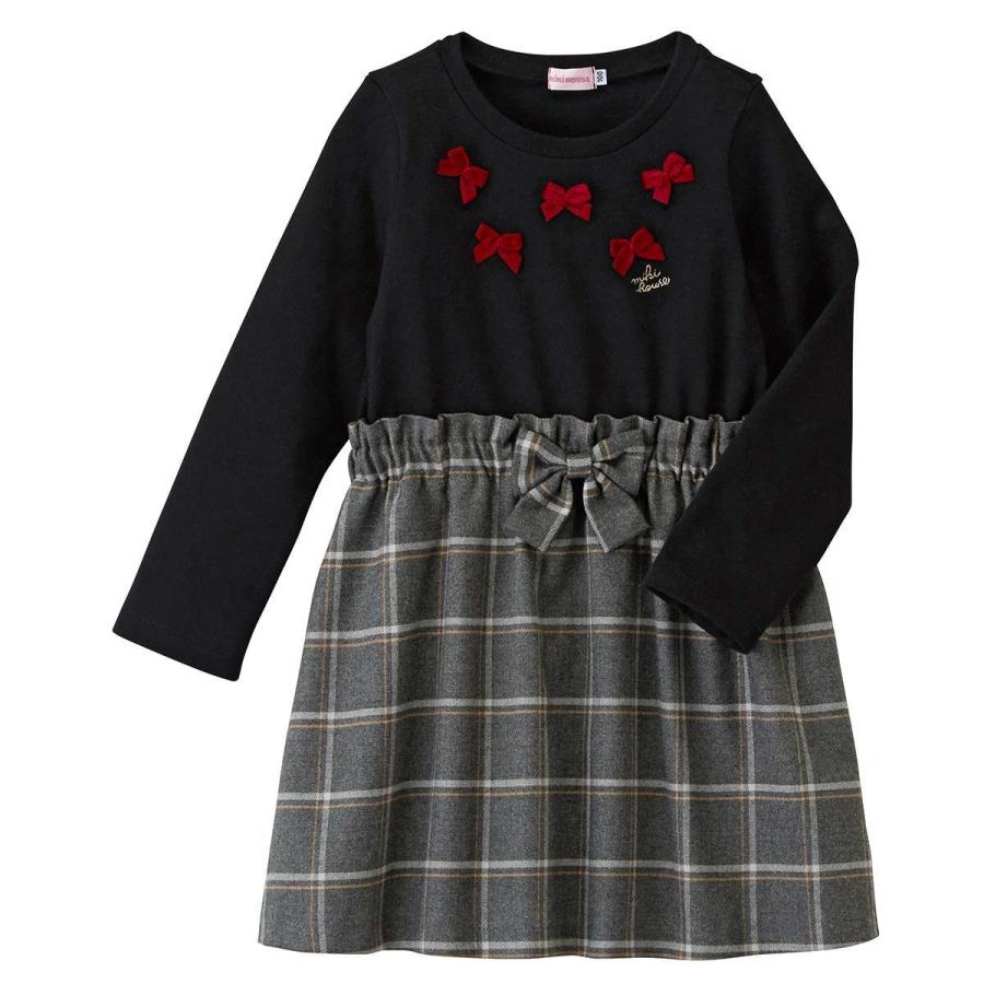 ミキハウス ワンピース リボン 切替 子供 キッズ 女の子 110 140cm Mikihouse 13 1903 454 Pkss Deluccaborrachas Com Br