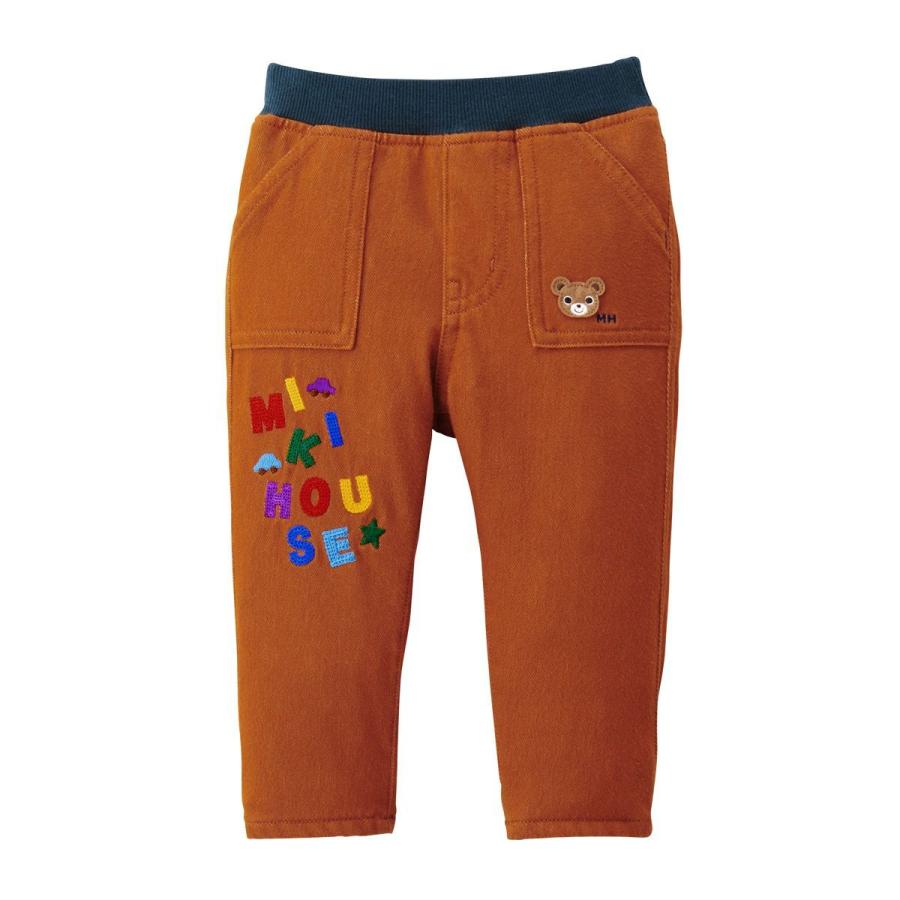 セール30%OFF】ミキハウス mikihouse ロゴ入りストレッチパンツ (110cm 