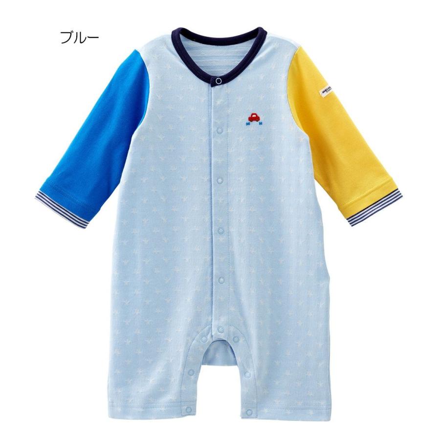 ミキハウス 星柄６分丈カバーオール ファースト mikihouse 70cm・80cm