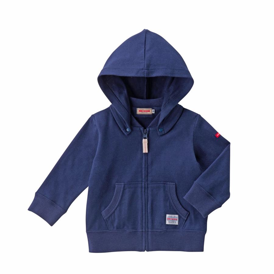 セール30%OFF】ミキハウス mikihouse ソフト天竺パーカー（80-90cm