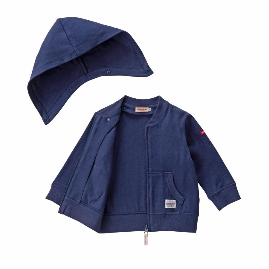 セール30%OFF】ミキハウス mikihouse ソフト天竺パーカー（80-90cm