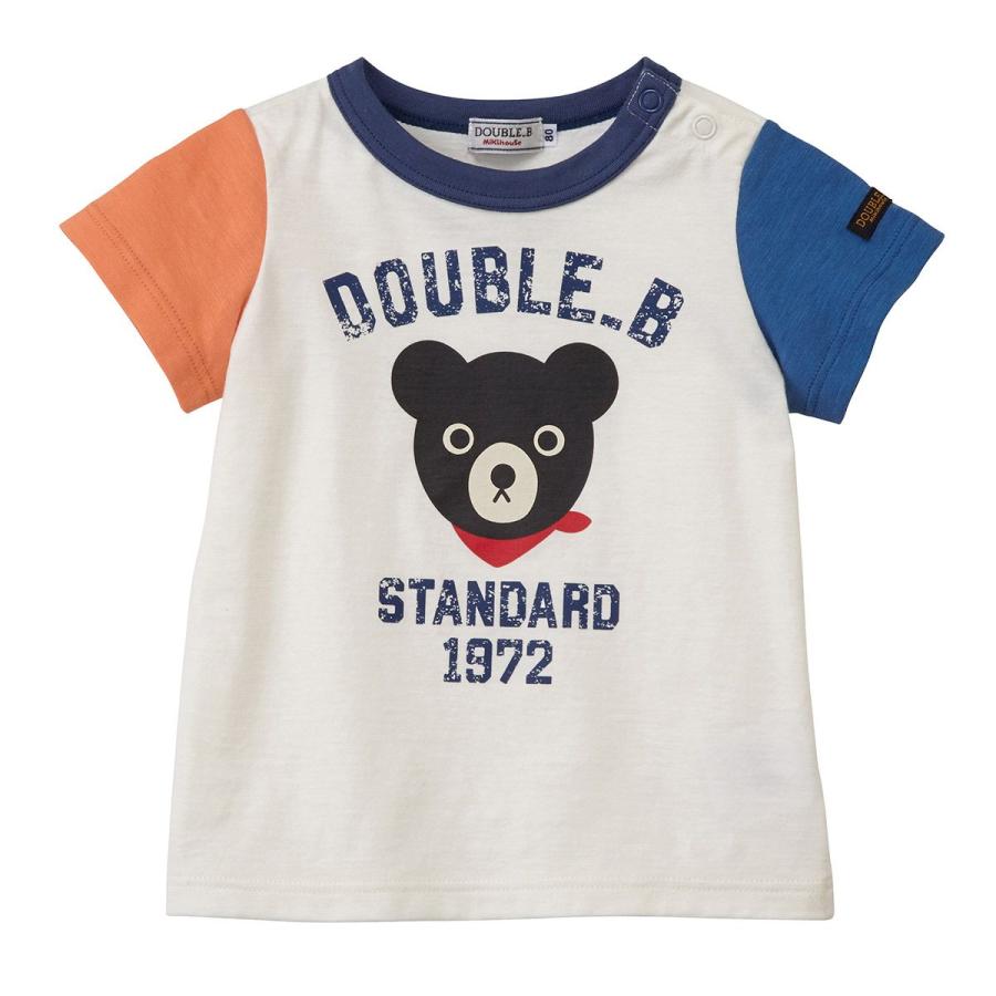 セール30%OFF】ミキハウス mikihouse ダブルビー Bくん☆プリント半袖  