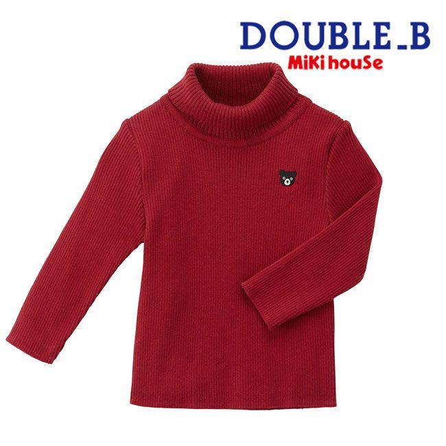 【セール30％OFF】ミキハウス mikihouse ダブルビー Bくんワンポイントセーター (140cm) トップス タートルネック キッズ 子供  男の子 女の子【63-6601-734】　 :02-636601734-140:PockyBear - 通販 - Yahoo!ショッピング
