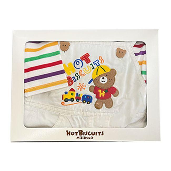 ミキハウス mikihouse ホットビスケッツ ボーダーTシャツ 