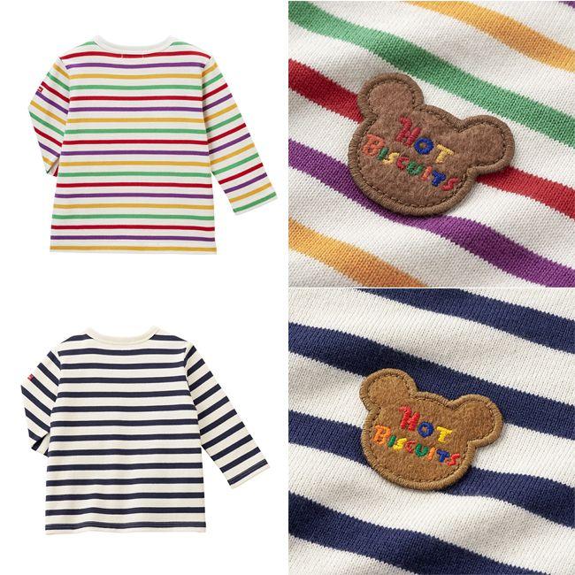 ミキハウス mikihouse ホットビスケッツ ボーダーTシャツ 