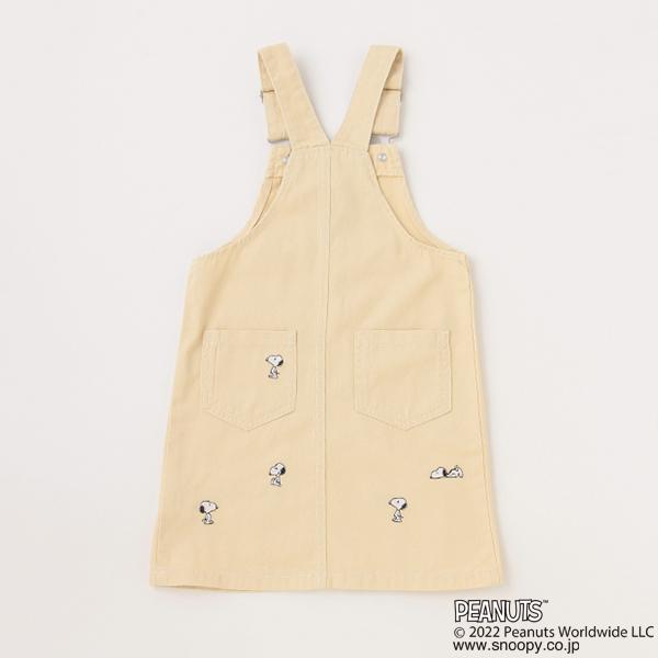 プティマイン スヌーピー刺繍 ジャンパースカート (80-110cm) スカート  