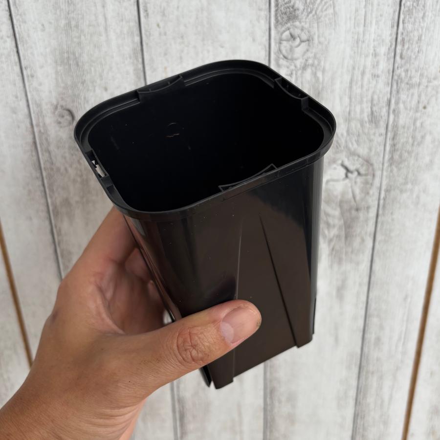 EG-90L 1鉢 スリット鉢 黒 角型 ロングタイプ  メーカー：兼弥産業 |  | 01