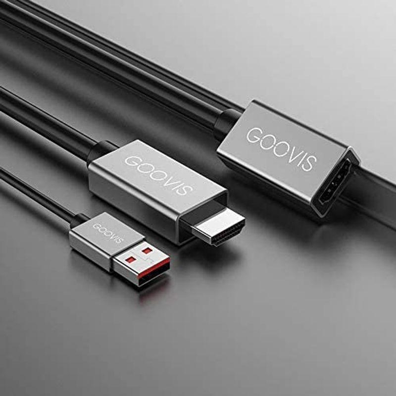 98％以上節約 GOOVIS Pro G2X Lite用 HDMI 2M ケーブル 給電可 延長ケーブル 高速 3D 4K対応 オーディオ同期 H 