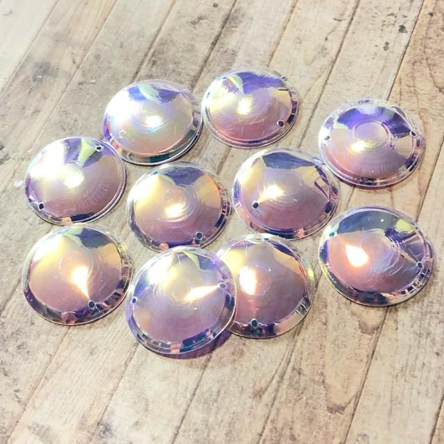 20枚 20mm オーロラ セロファン ビーズ | 