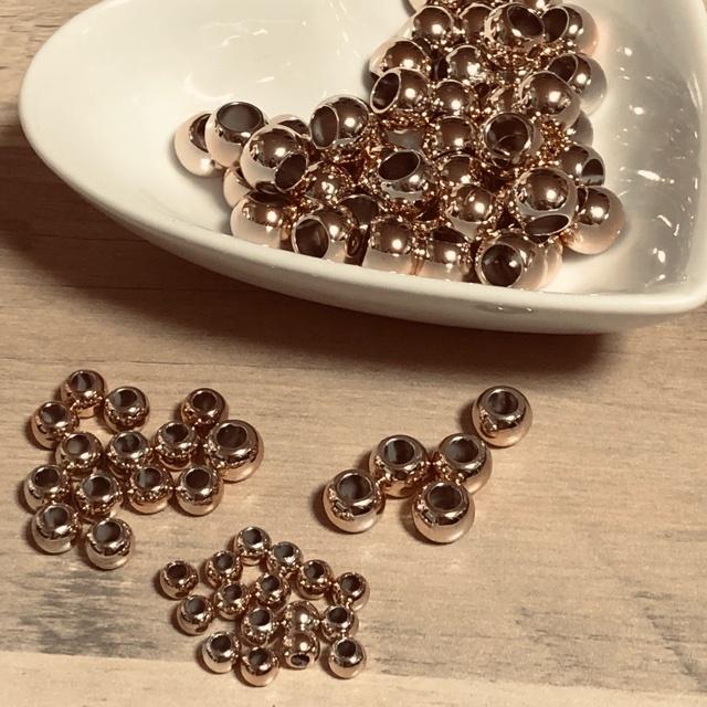 値下げ 12個 12mm 大穴 プラ ビーズ ピンク |  | 03