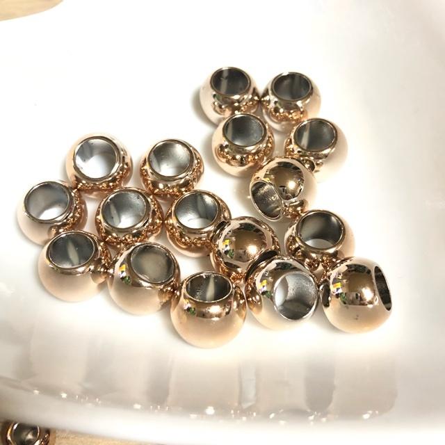 値下げ 12個 12mm 大穴 プラ ビーズ ピンク |  | 04