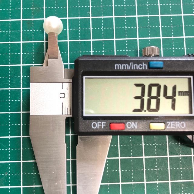 80個 8mm 大穴 プラスチック パール ビーズ アイボリー |  | 07