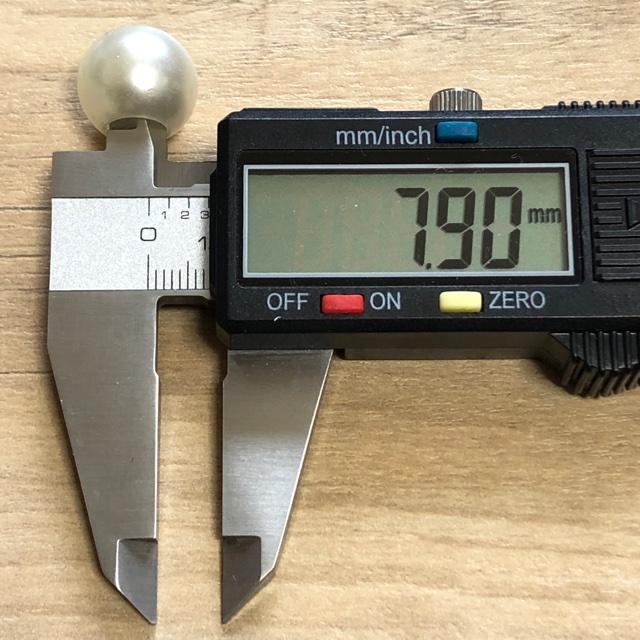 穴7.7mm 10個 16mm 大穴 プラ パール ビーズ |  | 08