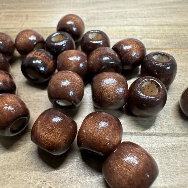 30個 12mm 大穴 ウッド ビーズ 穴5mm |  | 03