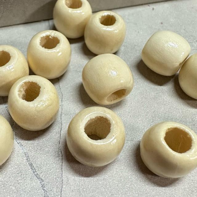 30個 12mm 大穴 ウッド ビーズ 穴5mm |  | 04