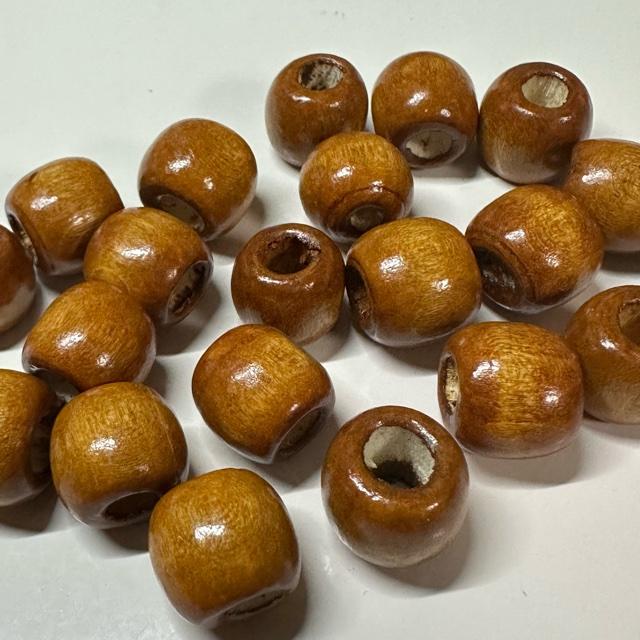 30個 12mm 大穴 ウッド ビーズ 穴5mm |  | 09