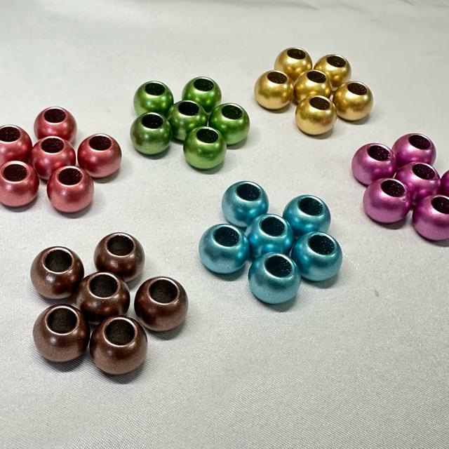 12個 12mm 大穴 マットカラー プラスチック ビーズ |  | 07