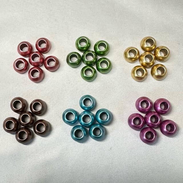 12個 12mm 大穴 マットカラー プラスチック ビーズ |  | 08