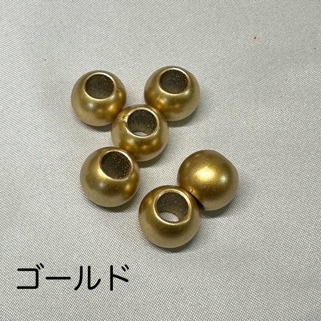 12個 12mm 大穴 マットカラー プラスチック ビーズ |  | 12
