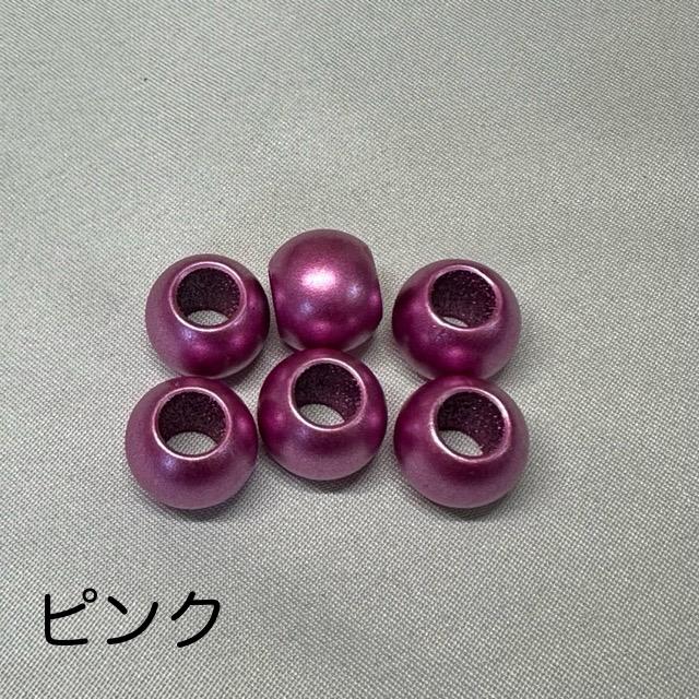 12個 12mm 大穴 マットカラー プラスチック ビーズ |  | 15