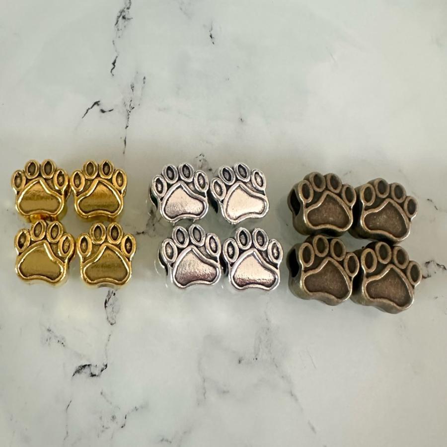 肉球 大穴 アクセント ロンデル ビーズ 8個セット |  | 11