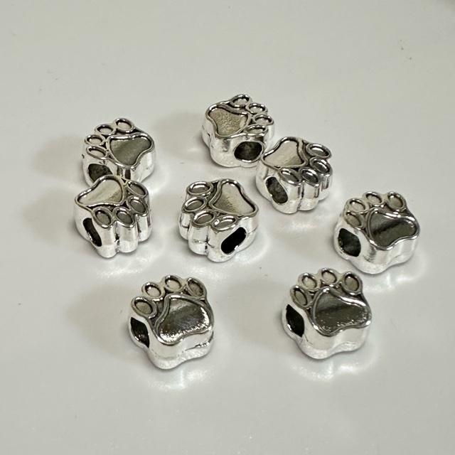 肉球 大穴 アクセント ロンデル ビーズ 8個セット |  | 02